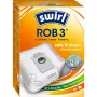 Vrecká do vysávača pre robotický vysávač MELITTA Swirl ROB 3, balenie 4 ks, drevená farba