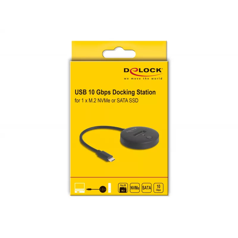 M.2 dokovacia stanica DeLOCK 64254 USB 3.2 Gen 1 Type-C NVMe SATA