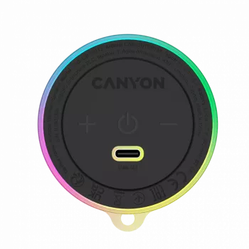 CANYON magnetický BT reproduktor OnMove 13 5W čierny