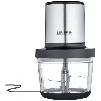 Elektrický drvič Severin KM 3867 1 l 400 W čierna strieborná transparentná