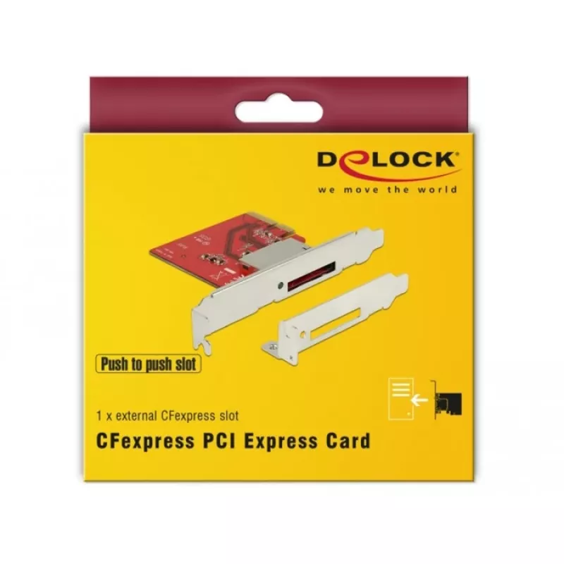 DeLOCK PCI Express > 1x externý CFexpress slot - čítačka kariet (CF) - PCI Express x4 3.0 (91748)