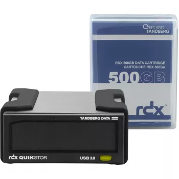 Tandberg Data RDX QuikStor - pevný disk - 3.0 (3.1 Gen 1) - USB Type-B - čierny - UL 60950 - CSA C22.2 No. 60950 - IEC 60950/ EN60950 - 10 - 40 °C (8