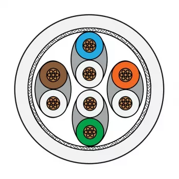 Metz Connect patch kábel Cat.6 Ultraflex500 VoIP AWG 26 5,0 m biela