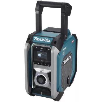 Makita MR007GZ Akumulátorové stavebné rádio, DAB+/FM, 18V-40V, čierno/zelené