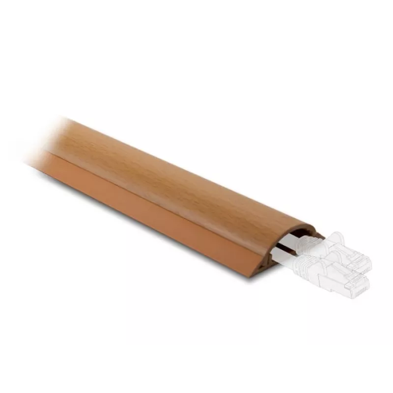 Káblový kanál DeLOCK 20731 samolepiaci 50 x 13 mm imitácia dreva