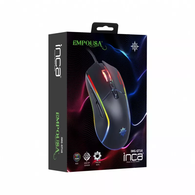 Cian Technology GmbH Cian INCA RGB MAKRO TLAČIDLÁ PROFESIONÁLNA HERNÁ MYŠ
