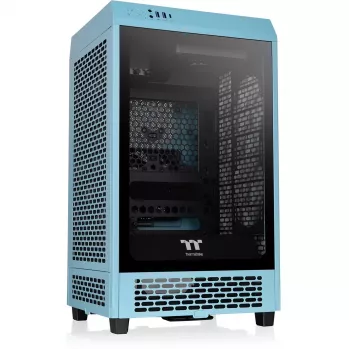 Thermaltake The Tower 200 tyrkysový Tempered Glas
