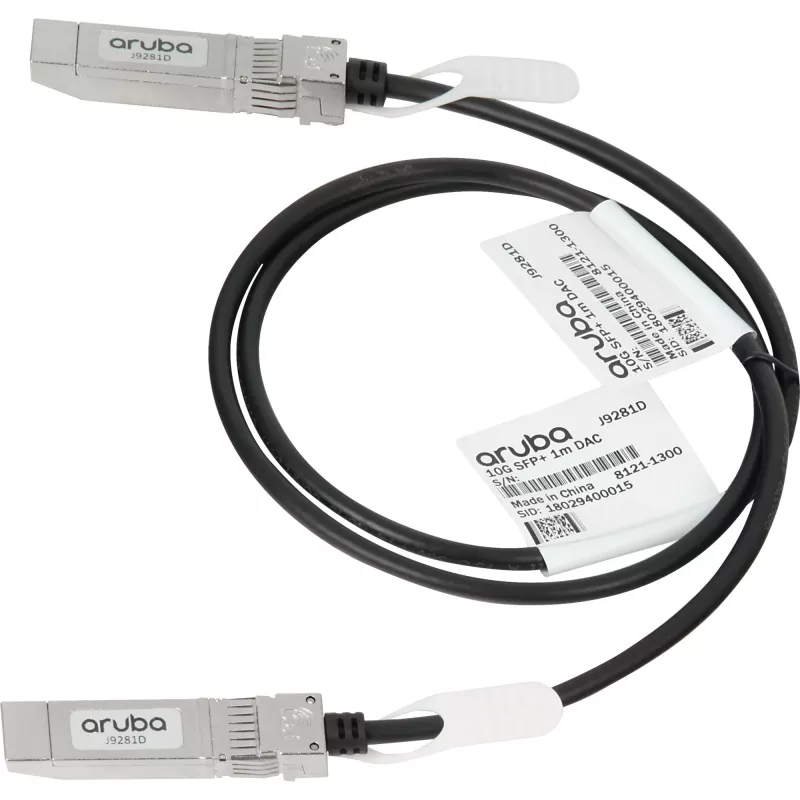 Z HP Enterprise 10G SFP+ na SFP+ 1m Direct Attach Copper InfiniBand kábel SFP+ čierny