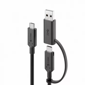 ALOGIC Elements Series USB-C na USB-C kábel s USB-A adaptérom 1,2 m 5 A 10 Gbit/s