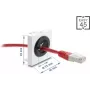 Káblová priechodka DELOCK Easy 91075, 23 mm priemer, káblová priechodka pre stôl/skriňu