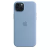 Apple iPhone 15 Plus silikónové puzdro s MagSafe - Winterblau