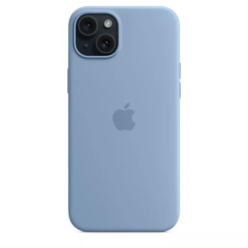 Apple iPhone 15 Plus silikónové puzdro s MagSafe - Winterblau