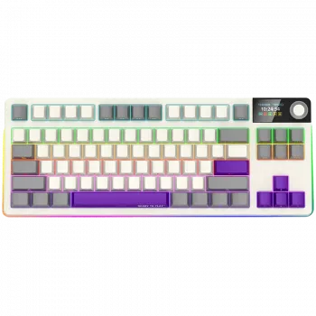 LORGAR KBP70TKLW, bezdrôtová TKL mechanická herná klávesnica Pro, béžová, EN-layout