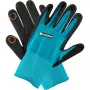 Gardena 11510-20 - záhradné rukavice - čierna - modrá - S - SML - elastan - nitril - polyester - 42 % polyester - 55 % nitril - 3 % elastan