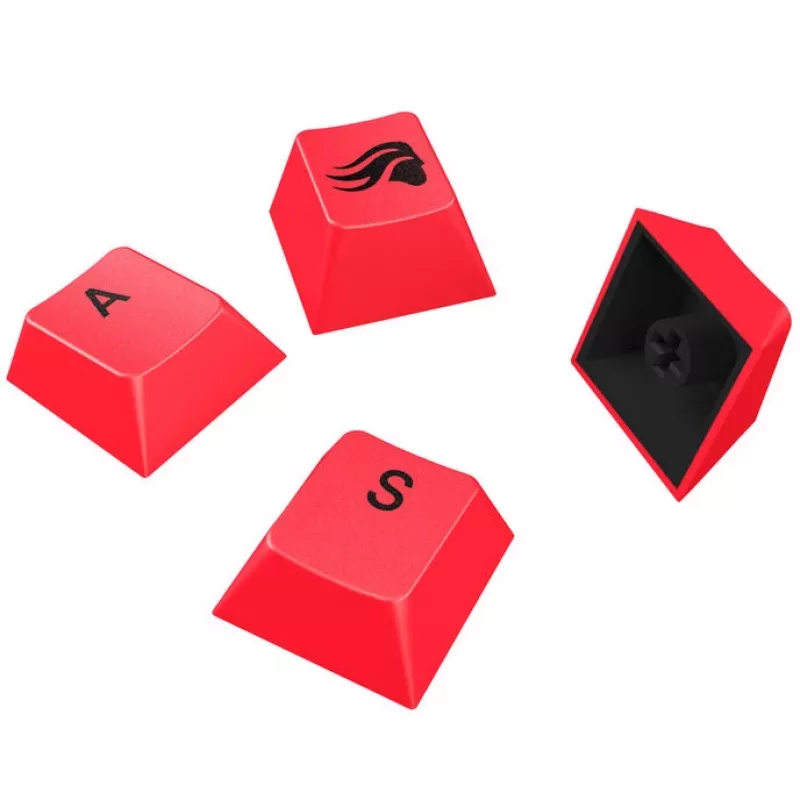 Keycaps GLORIOUS GPBT Basics — PBT, US-ANSI-layout, červené akcenty