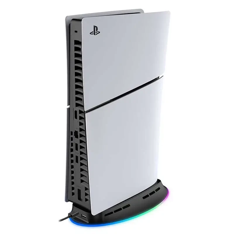 Chladiaci stojan SUBSONIC SA5656 pre PS5 a PS5 slim s LED osvetlením, multi-ventilátorové chladenie, napájaný cez USB