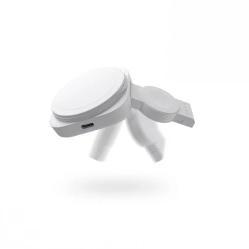 ZENS 2-IN-1 MAGSAFE + WATCH TRAVEL CHARGER BIELA