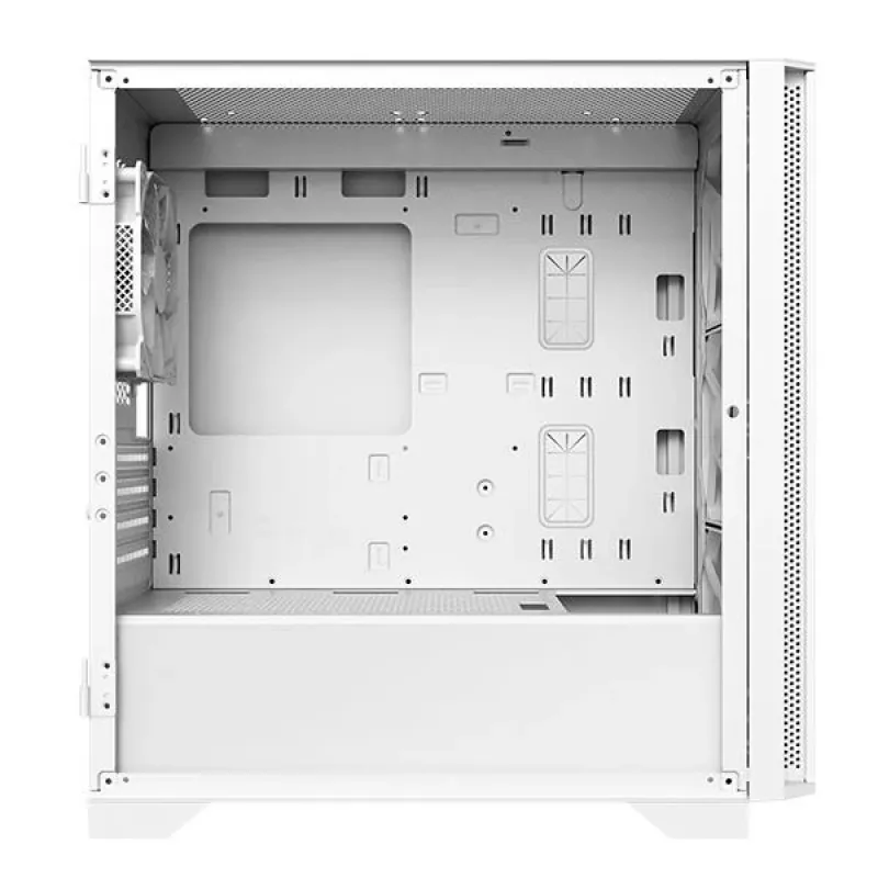 Montech AIR 100 ARGB MICRO-ATX veža so štyrmi predinštalovanými ARGB ventilátormi, ultra-minimalistický dizajn, jemný mesh predný panel, vysoký prietok vzduchu, jedinečná strana
