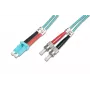 DIGITUS Professional - Patch kábel - LC Multi-Mode (M) - ST multi-mode (M) - 1,0 m - sklené vlákno - 50/125 mikrometer - OM3 - bez halogénov, s ochranou proti zlomeniu