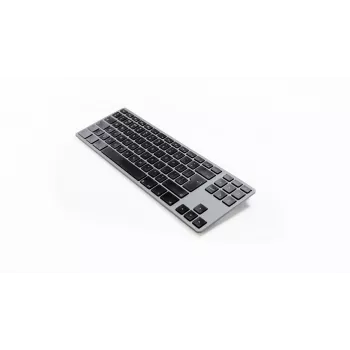 Mechanická klávesnica Matias FK408BTB-UK Tenkeyless Bluetooth hliníková Space Gray
