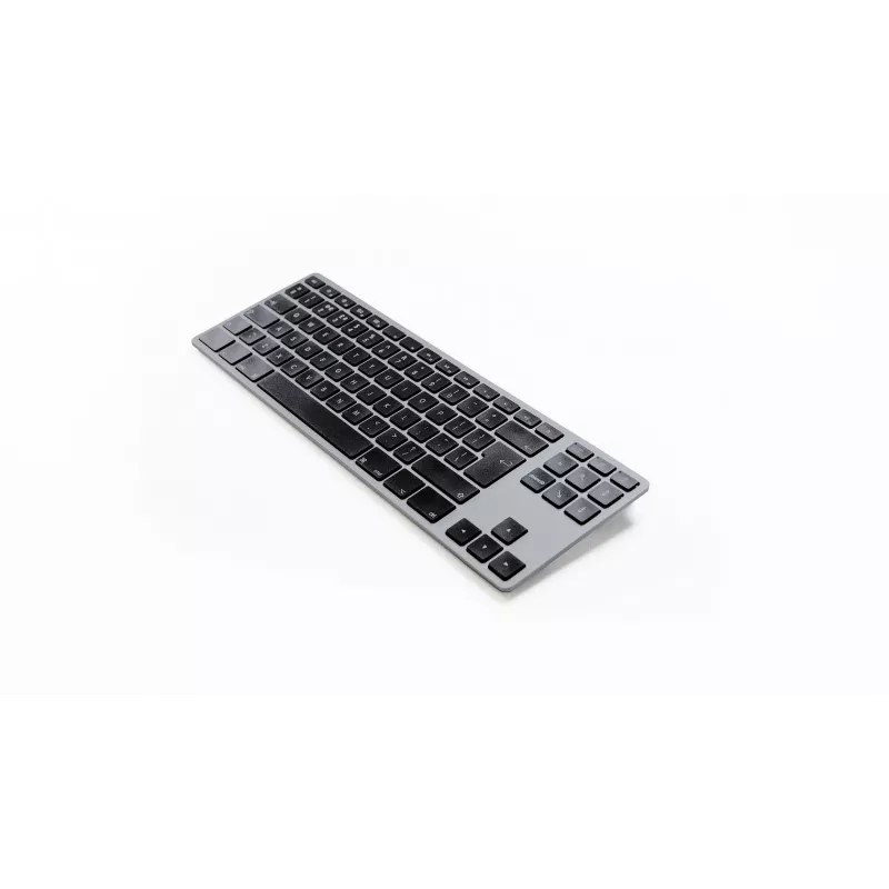 Mechanická klávesnica Matias FK408BTB-UK Tenkeyless Bluetooth hliníková Space Gray