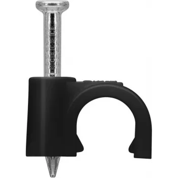 Goobay káblová spona 6 mm, čierna (64679)