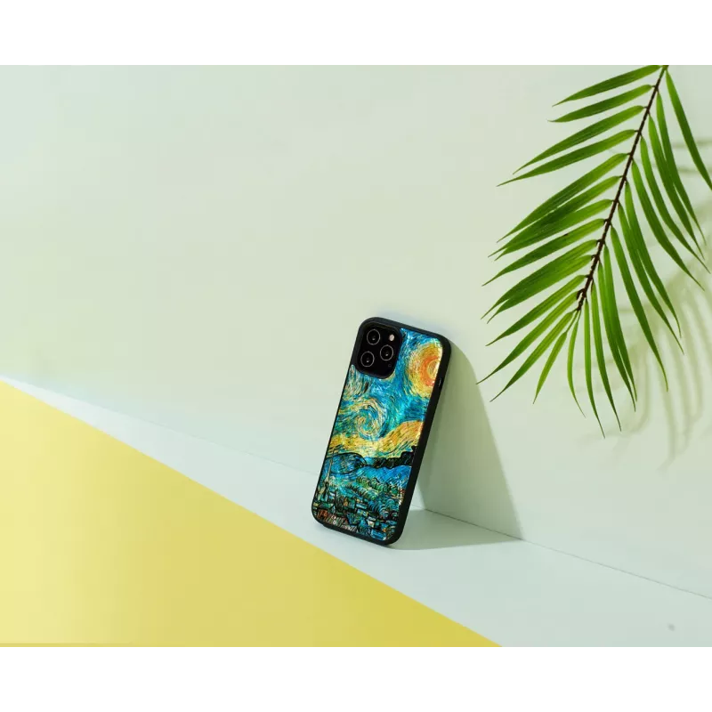 Ochranné puzdro iKins pre Apple iPhone 12 Pro Max — starry night čierna