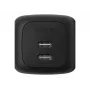 Interiérová AC rýchlonabíjačka Belkin WCH019kqBK — 2× USB‑C, čierna, OVP/OC/OT/SC ochrana