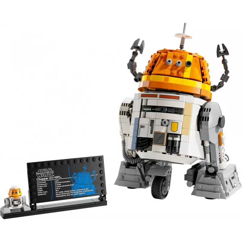 Stavebnica LEGO Star Wars Chopper C1-10P Astromech droid model 75416, 1039 dielov, vek 10+, výška 220 mm