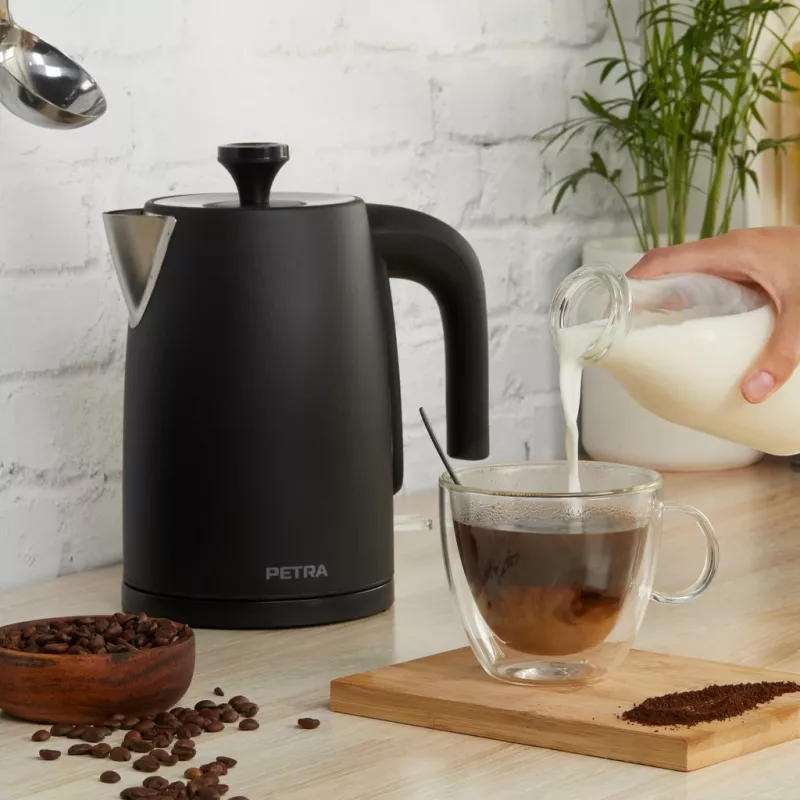 Rýchlovarná kanvica Petra 1,7 l 3 kW matná čierna