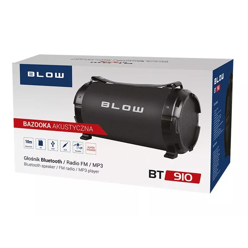 BLOW 30-331# Prenosný stereo reproduktor čierny