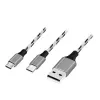 LogiLink CU0202 USB kábel USB 2.0 1,2 m USB A USB C/Micro-USB A sivý
