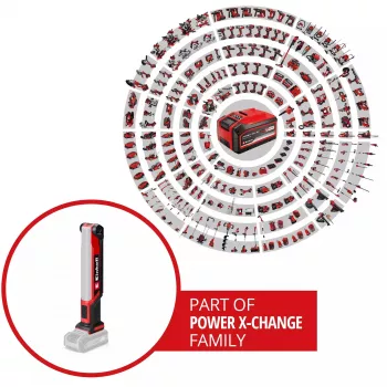 Power X-Change akumulátorové svietidlo TE-CL 18/1000 S Li - Solo, 18 voltov, LED svietidlo červená, bez batérie a nabíjačky