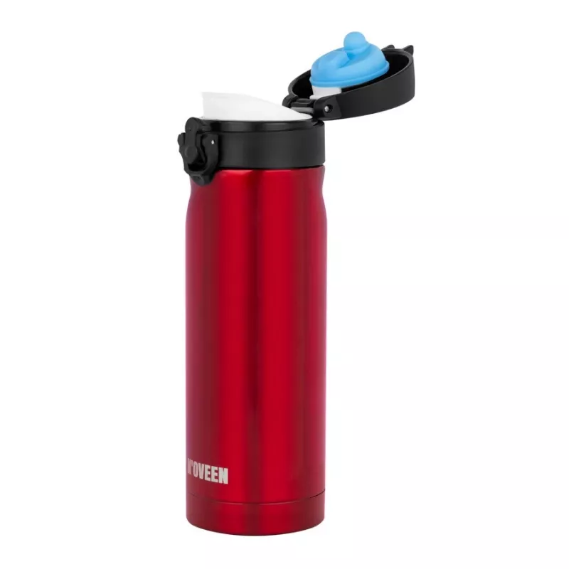 Termoska NOVEEN TB825 400 ml – izolovaná nerezová nádoba na pitie, červená
