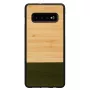 Puzdro na smartphone man and wood pre Samsung Galaxy S10 Plus — bambusový les čierna