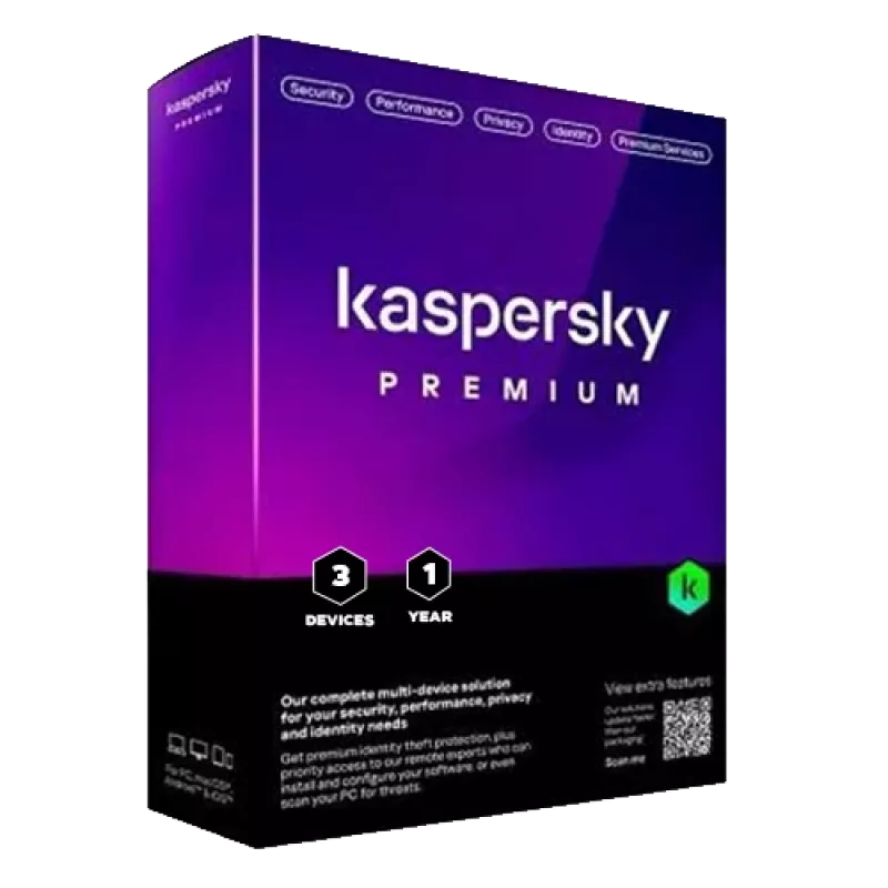 Kaspersky Premium + zákaznícka podpora | 3 zariadenia | 1 rok | EÚ