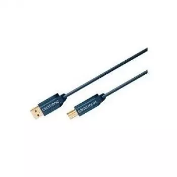 ClickTronic 3m USB 2.0 A/B m/m 3m USB A USB B modrý USB kábel (70097)