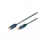 ClickTronic 3m USB 2.0 A/B m/m 3m USB A USB B modrý USB kábel (70097)