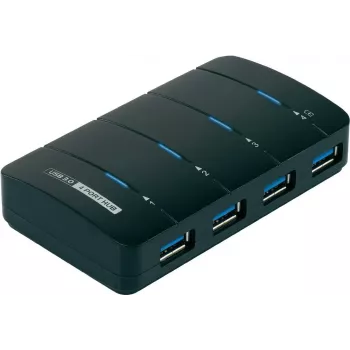 Renkforce 4-portový USB 3.0 rozbočovač, čierny