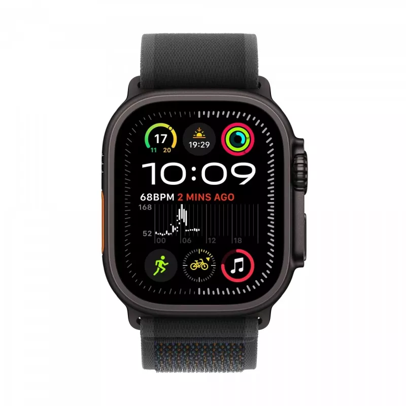 Watch Ultra 2 GPS + Cellular 49 mm Black Titanium puzdro s Black Trail Loop – S/M