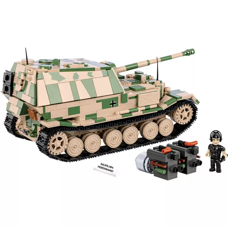 Cobi Historical Collection WWII SD. vozidlo. Ferdinand tank, viacfarebné