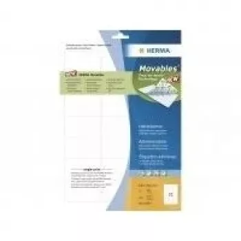 HERMA 10007 Movables univerzálne etikety 63,5 x 38,1 mm, biele