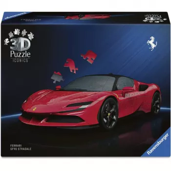 3D puzzle Ravensburger Iconics Ferrari SF90 Stradale – zberateľská modelová stavebnica