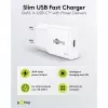USB-C PD GaN slim rýchlonabíjačka (30 W) (biela)