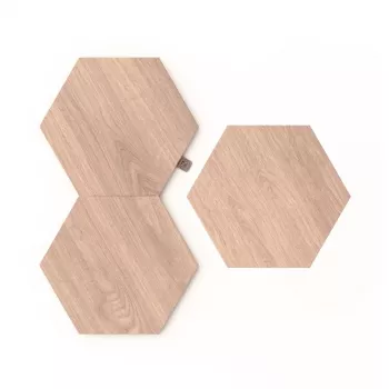 Náladové osvetlenie Nanoleaf Elements drevený vzhľad Hexagon rozširujúci balík 3ks