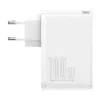 Cestovná nabíjačka Baseus GaN2 Pro Quick 2x USB + 2x USB-C, 100W, EU (biela)
