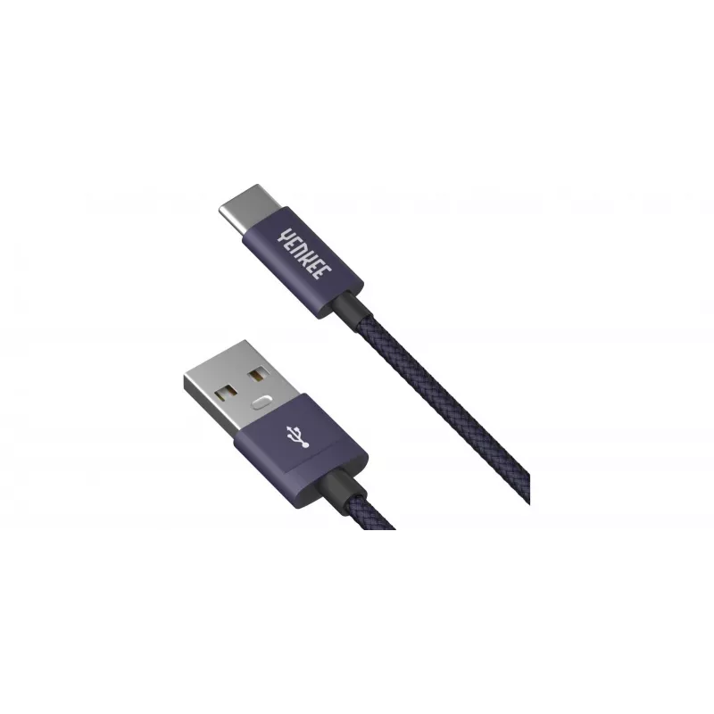 Kábel YENKEE YCU 301 BE USB-A 2.0/USB-C 1m fialový