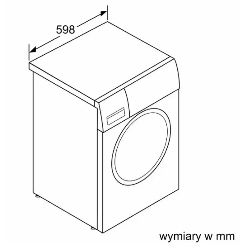 Práčka s predným plnením Bosch WGE02201PL — 8 kg, 1200 ot/min, 55 l bubon, LED displej, invertor