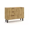 SCANDI 1D3S štíhla dub ARTISAN komoda