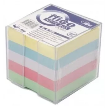 Notes Forpus 9x9 cm, mix, nelepený, s vrchnákom (800) 0716-007